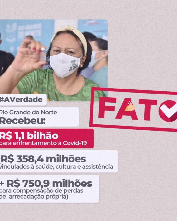 RN recebeu R$ 308,2 milhões do governo federal para enfrentamento à Covid-19 em 2020