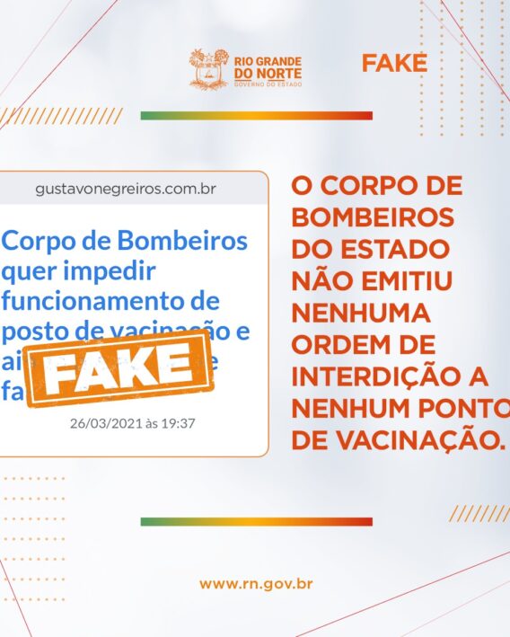Corpo de Bombeiros quer impedir funcionamento de posto de vacinação