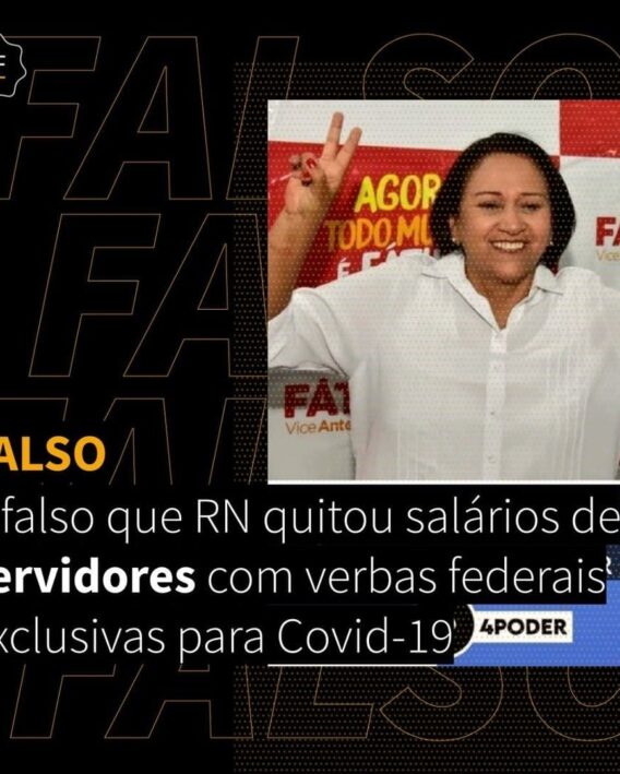Agência “Aos Fatos” confirma que RN não quitou salários de servidores com verbas federais exclusivas para Covid-19