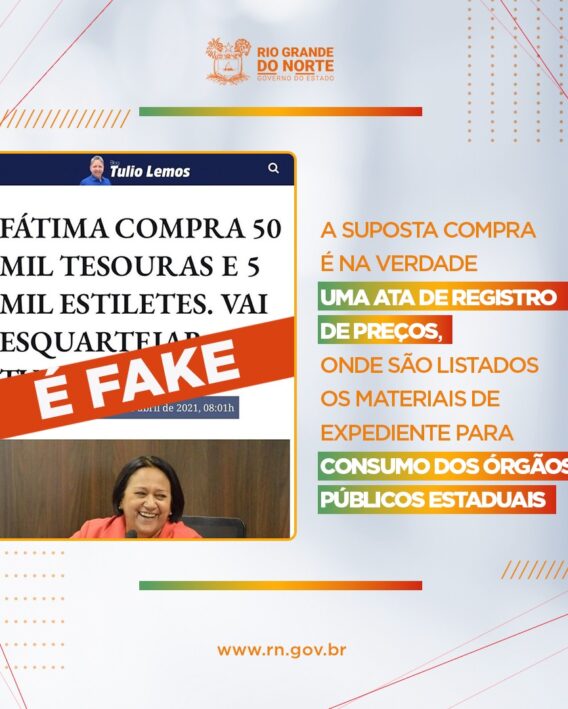Fátima compra 50 mil tesouras e 5 mil estiletes
