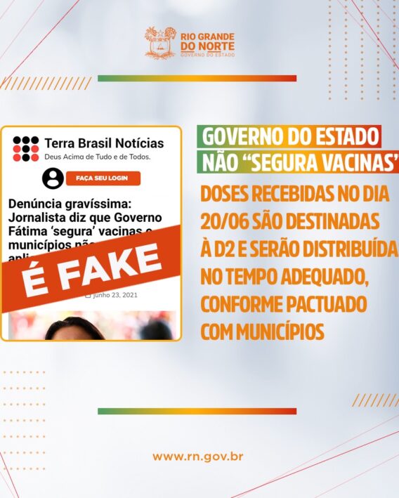 Jornalista afirma que Governo Fátima “segura” vacinas e municípios não conseguem aplicar na população