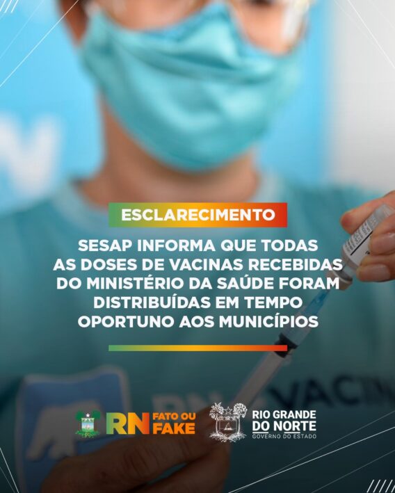Vacinas recebidas do Ministério da Saúde foram distribuídas aos municípios dentro do prazo de validade
