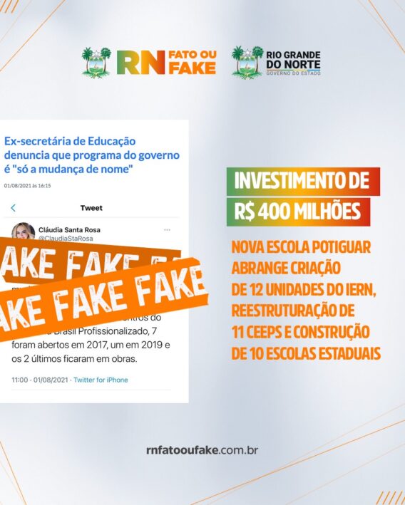 Programa Nova Escola Potiguar é o maior investimento em educação da história do RN