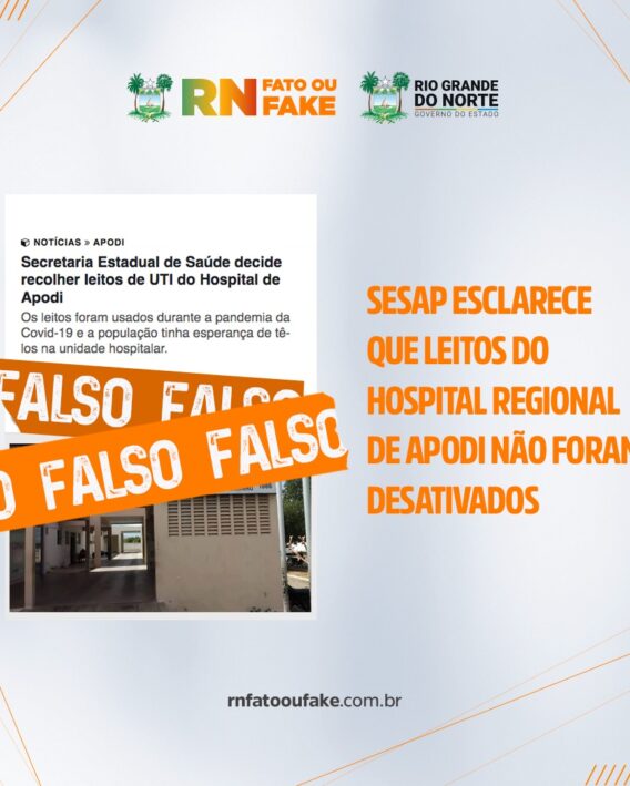 Leitos do Hospital Regional de Apodi não foram desativados