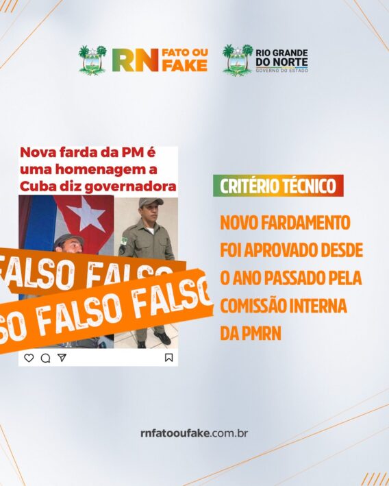 Nova farda da PM é homenagem a Cuba, diz governadora