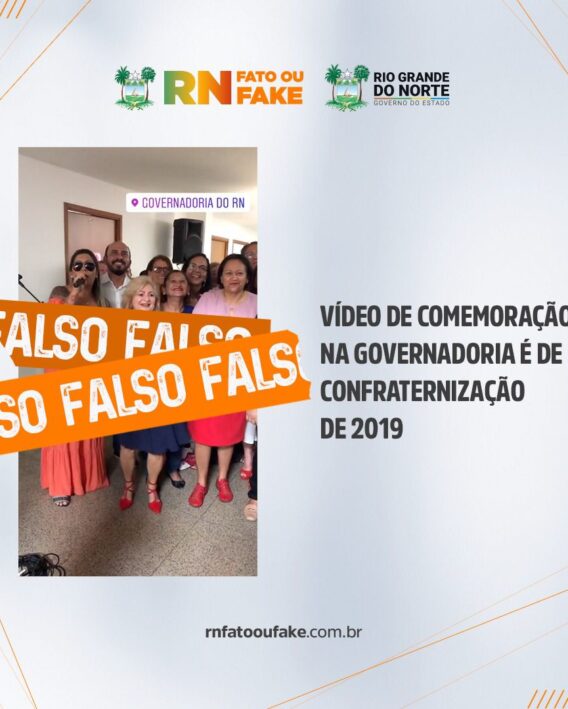 É de 2019, não atual, o vídeo que mostra confraternização na Governadoria do RN