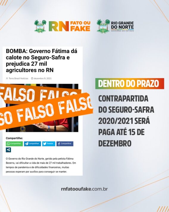 Governo Fátima dá calote no Seguro-Safra e prejudica 27 mil agricultores no RN