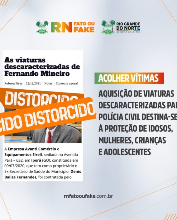 Viaturas adquiridas pelo Governo Cidadão destinam-se à reestruturação da Polícia Civil