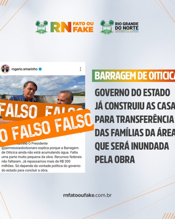 Governo do Estado já construiu as casas para transferência das famílias da área que será inundada pela Barragem de Oiticica