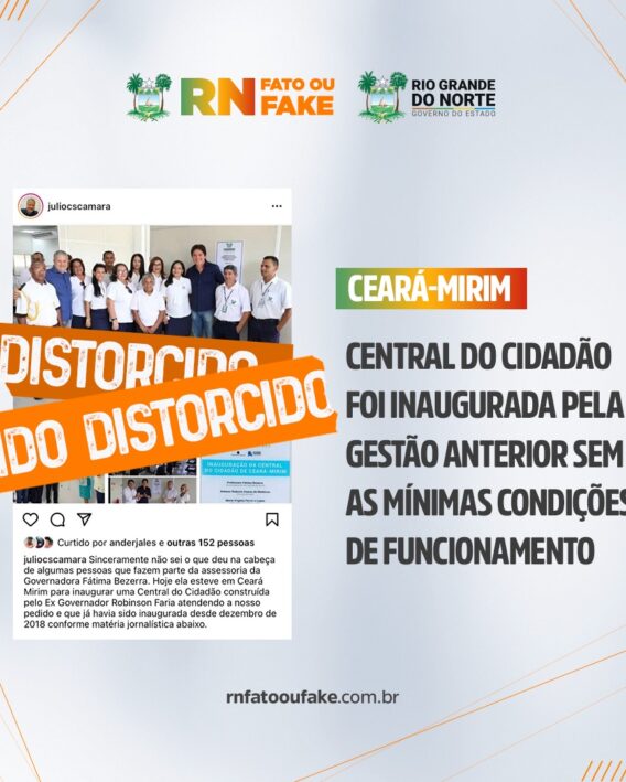 Central do Cidadão de Ceará-Mirim foi entregue pela gestão anterior sem as condições mínimas de funcionamento