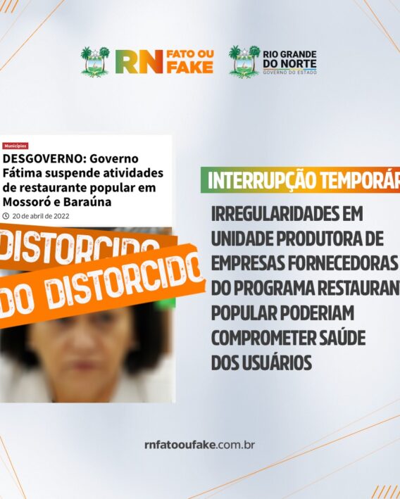 Irregularidades em unidade produtiva de empresas fornecedoras do Programa Restaurante Popular poderiam comprometer saúde dos usuários