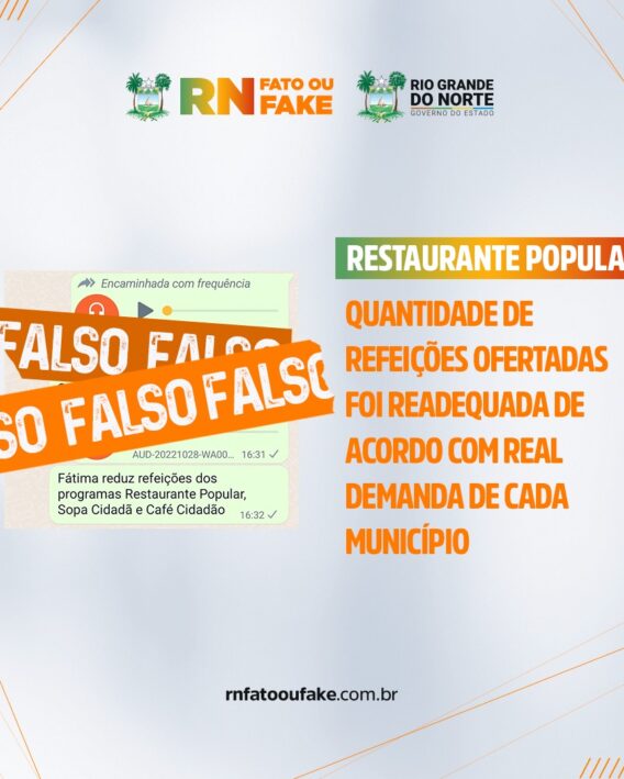 Quantidade de refeições ofertadas em programas sociais foi readequada de acordo com real demanda de cada município