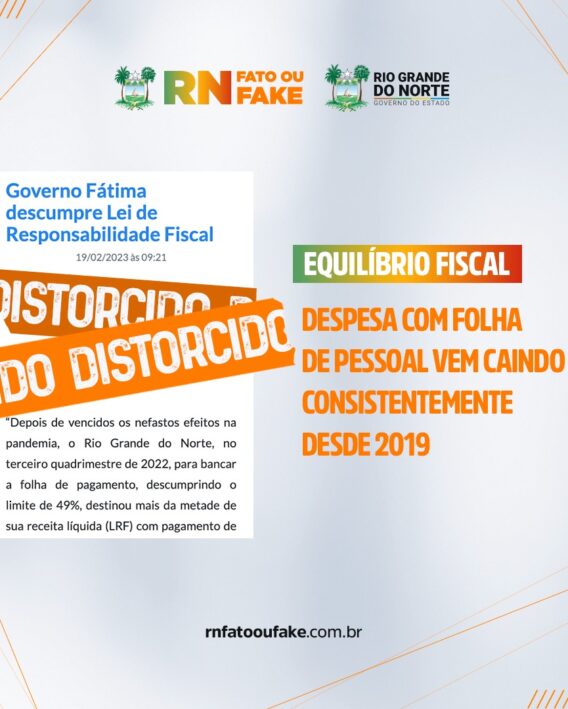 Despesa com folha de pessoal vem caindo consistentemente desde 2019