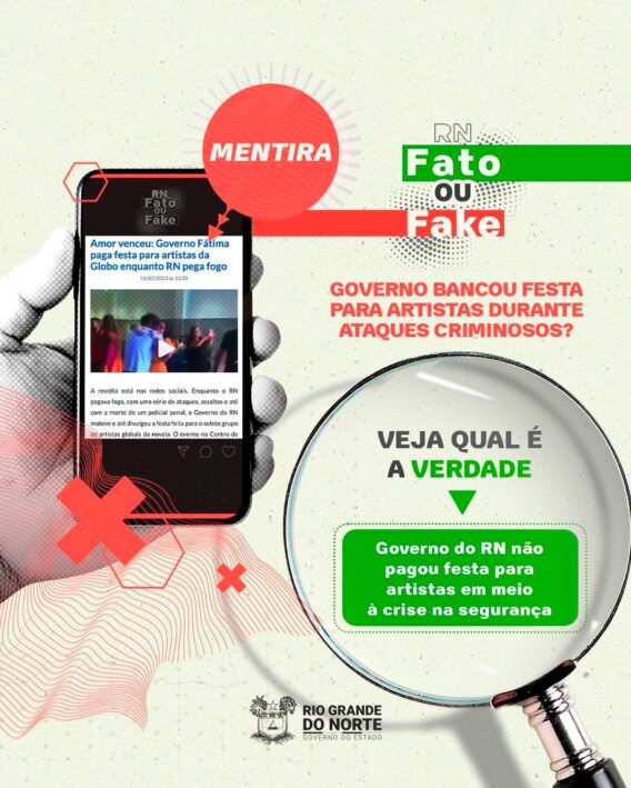 Governo do RN não pagou festa para artistas em meio à crise na segurança