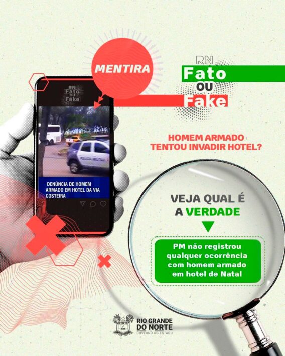 PM nega tentativa de invasão de homem armado em hotel em Natal