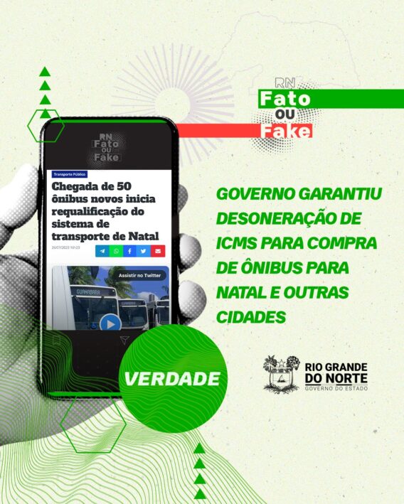 Governo do RN desonera ICMS para compra de ônibus do transporte público