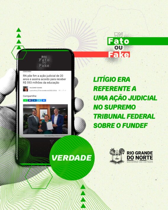 Governo do RN fecha acordo com Governo Federal e receberá R$ 593 mi do antigo Fundef