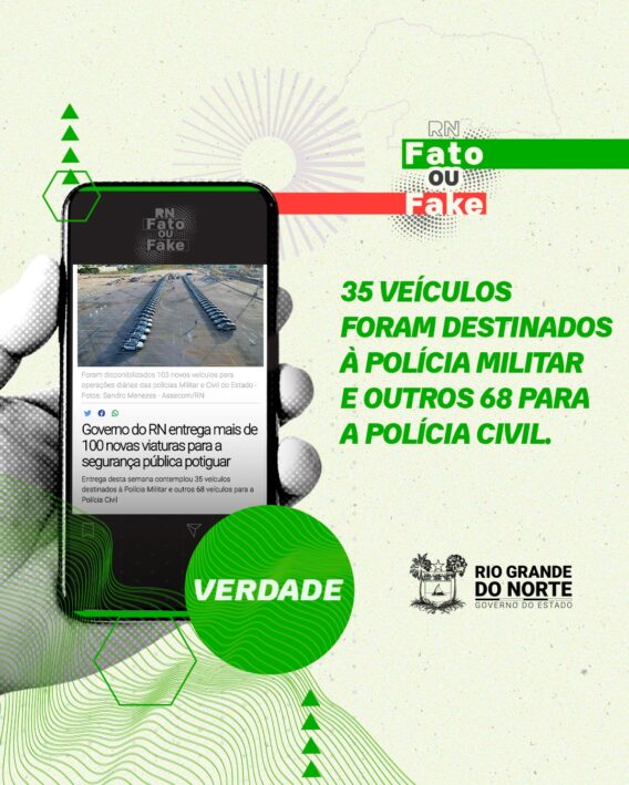 Governo do RN disponibiliza 103 novos veículos para operações das polícias Militar e Civil