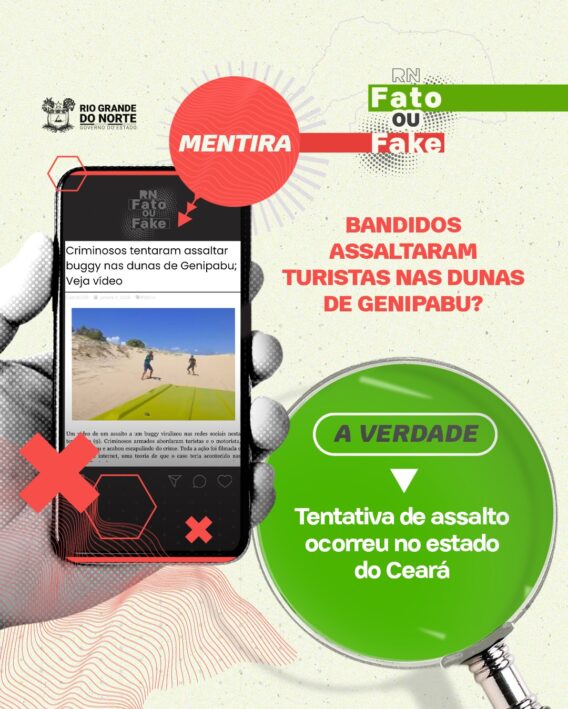 Polícia não registrou assalto nas dunas de Genipabu