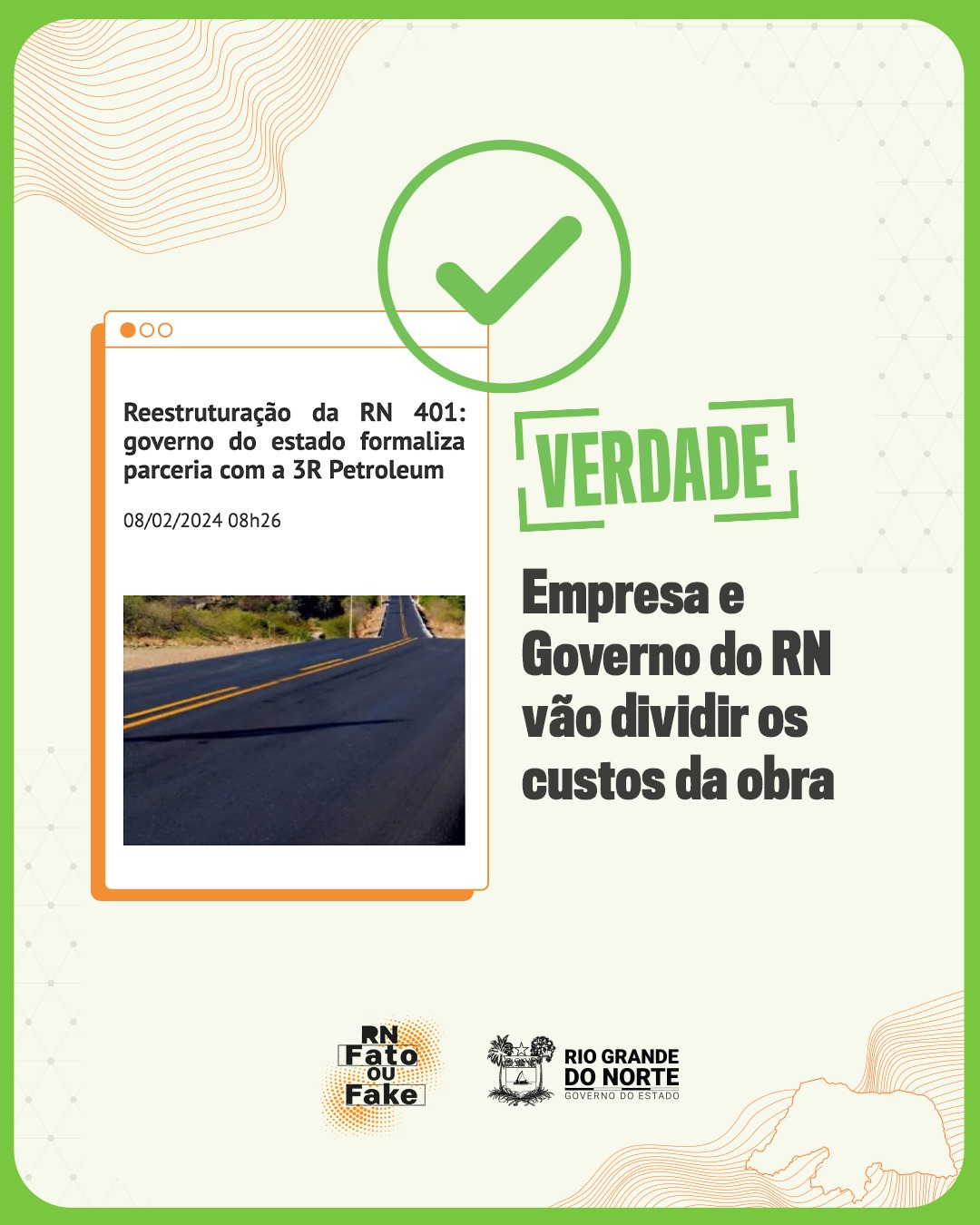 Governo do RN firma parceria para recuperação da RN-401