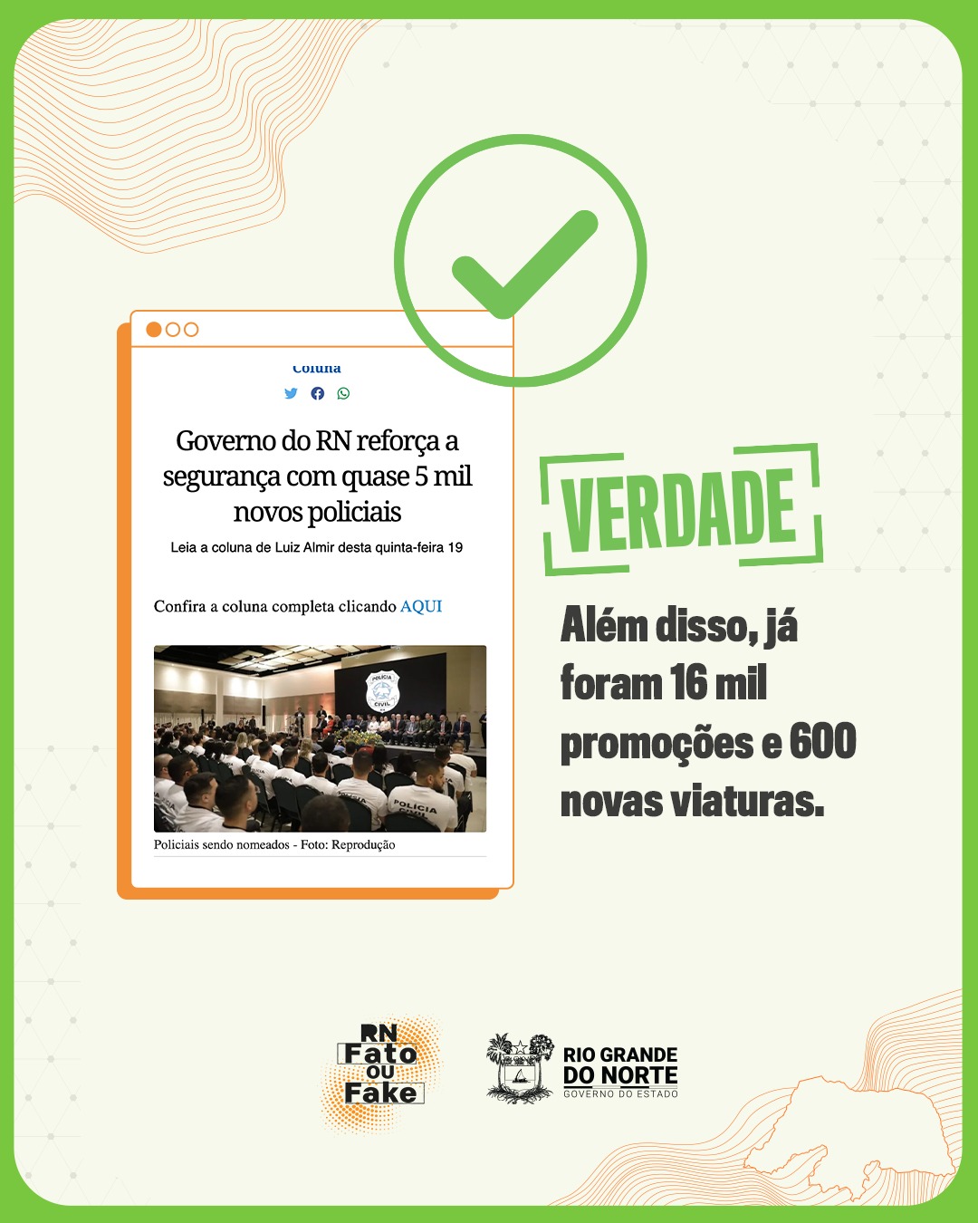 Governo do RN reforça a segurança nas ruas com quase 5 mil novos policiais