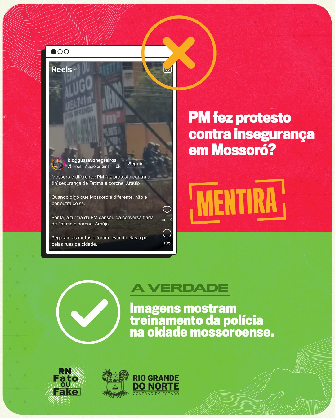 PM não fez protesto contra insegurança em Mossoró