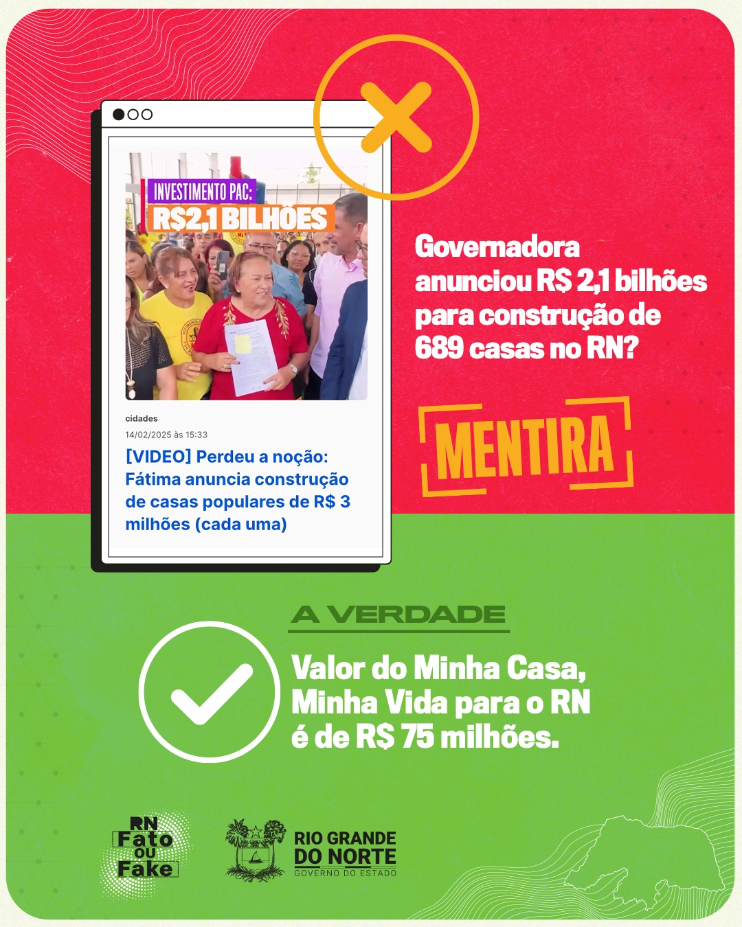 Governadora não superestimou valor de imóveis do Minha Casa, Minha Vida no RN
