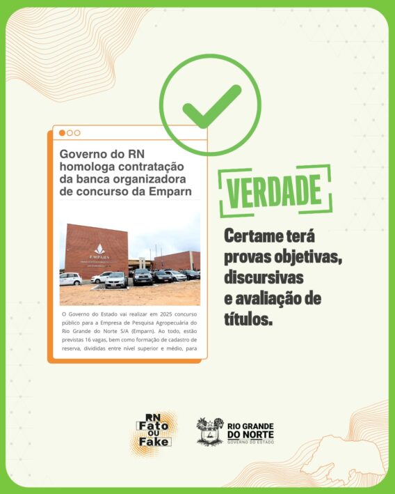 Governo do RN realizará concurso para a Emparn