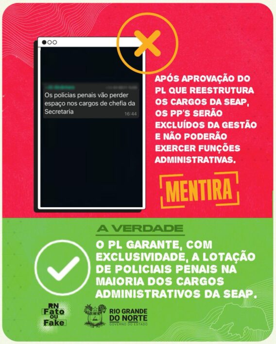 Reestruturação de cargos não tira policiais penais de cargos administrativos da Seap
