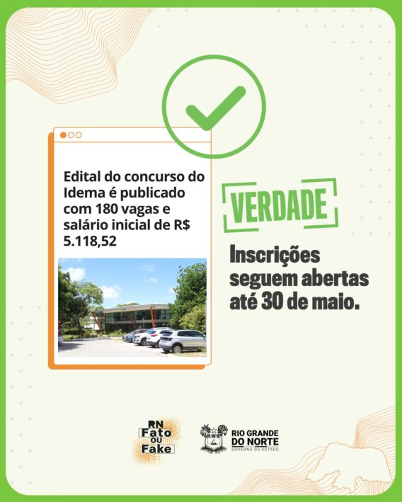 Governo do RN publica edital do concurso do Idema