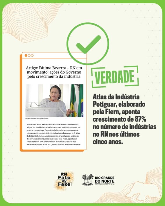 Ações do Governo do RN impulsionam indústria no estado