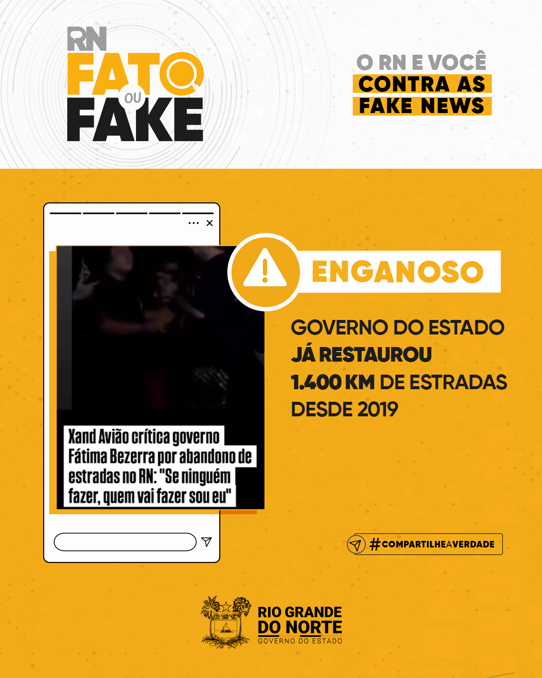 Governo do Estado já restaurou 1.400 km de estradas desde 2019