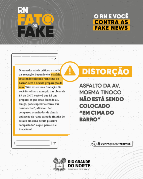 Asfalto da Av. Moema Tinoco não está sendo colocado “em cima do barro”