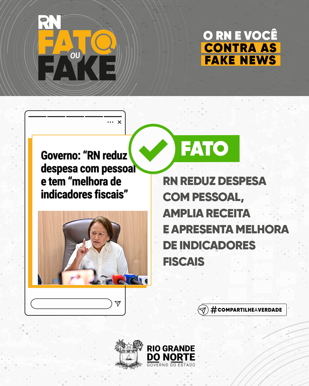 RN reduz despesa com pessoal, amplia receita e apresenta melhora de indicadores fiscais