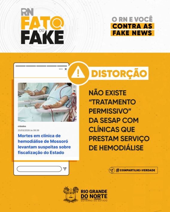 Não existe “tratamento permissivo” da Sesap com clínicas que prestam serviço de hemodiálise