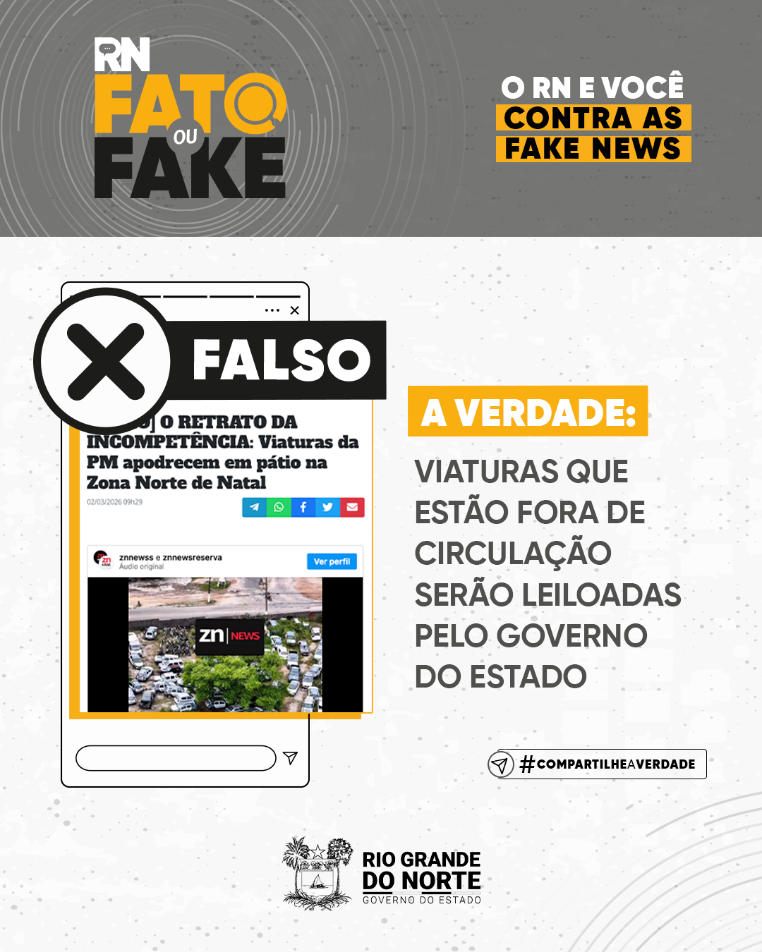 Viaturas estão fora de circulação e serão leiloadas pelo Governo do Estado