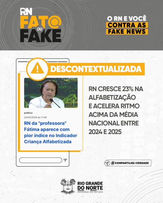 RN cresce 23% na alfabetização e acelera ritmo acima da média nacional entre 2024 e 2025
