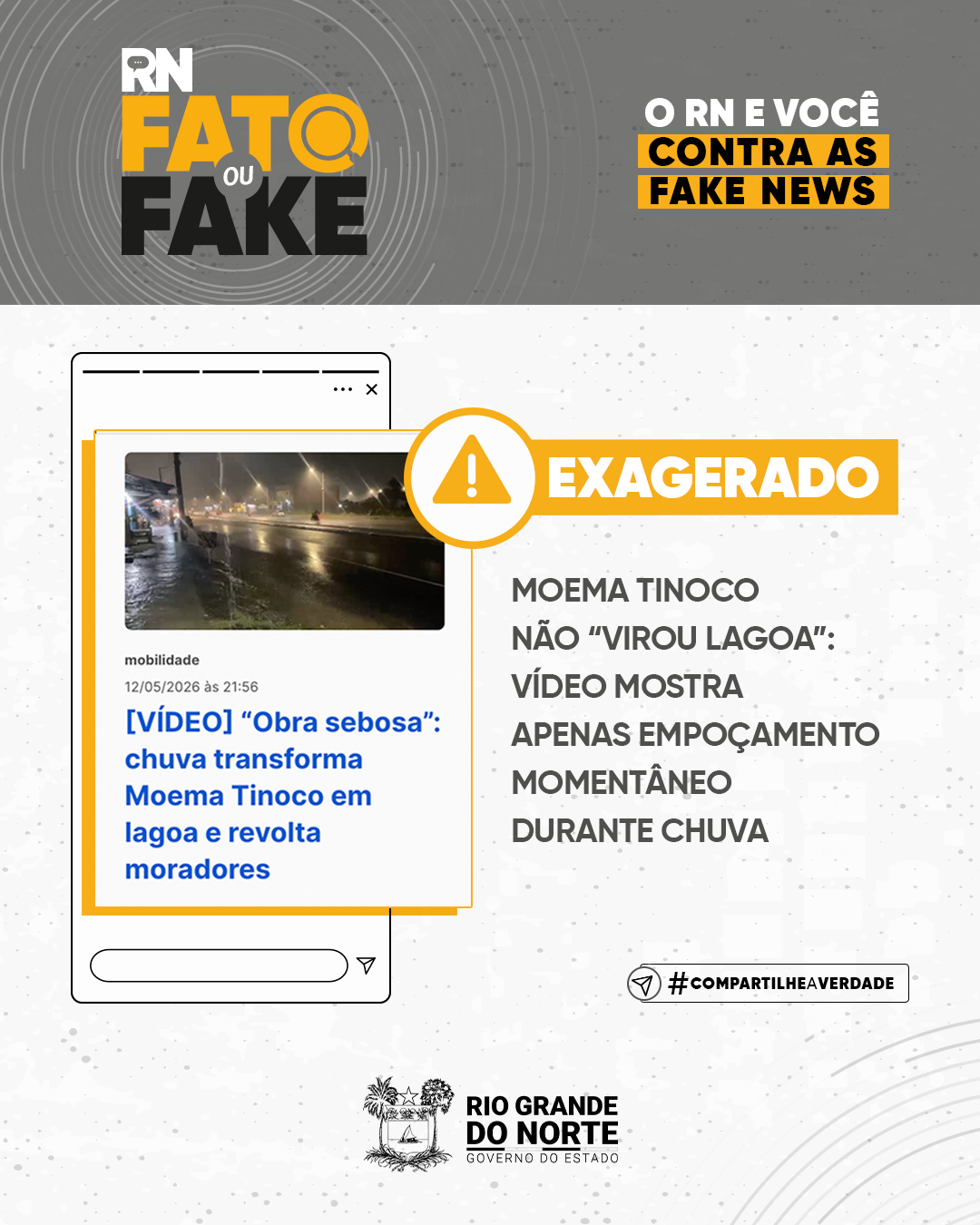 Moema Tinoco não “virou lagoa”: vídeo mostra apenas empoçamento momentâneo durante chuva