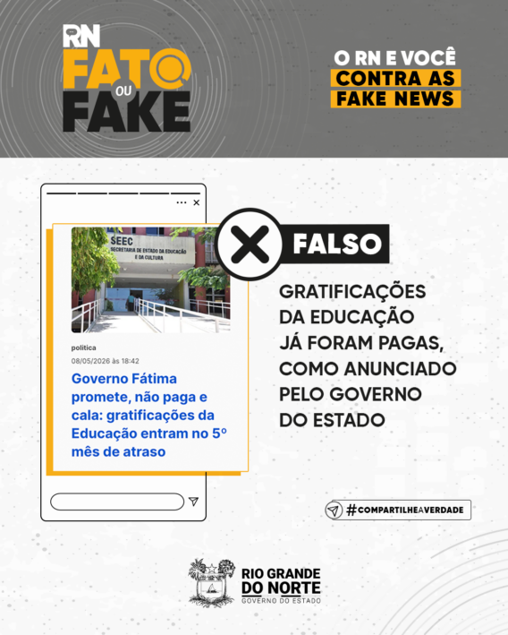 Gratificações da Educação já foram pagas, como anunciado pelo Governo do Estado