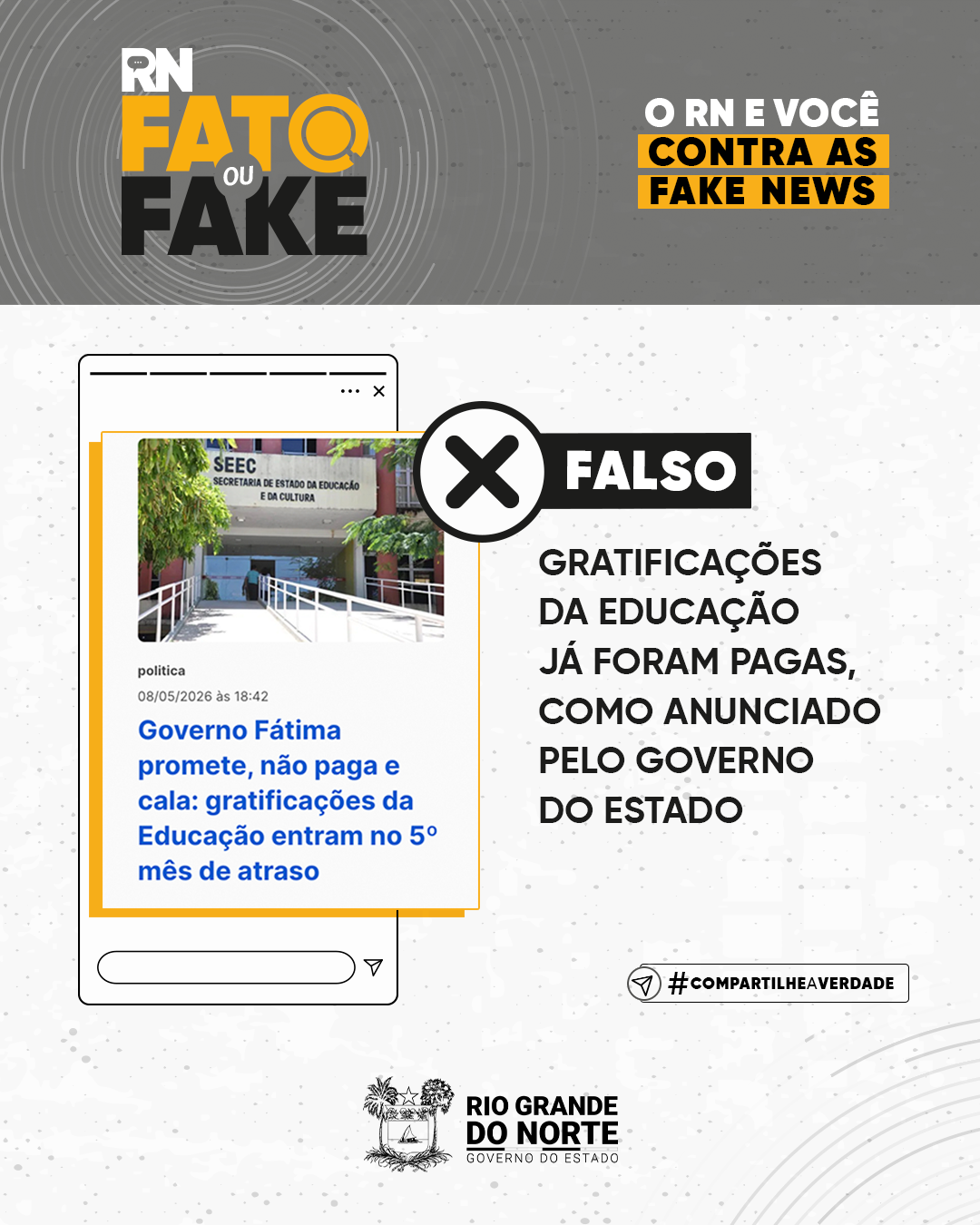 Gratificações da Educação já foram pagas, como anunciado pelo Governo do Estado
