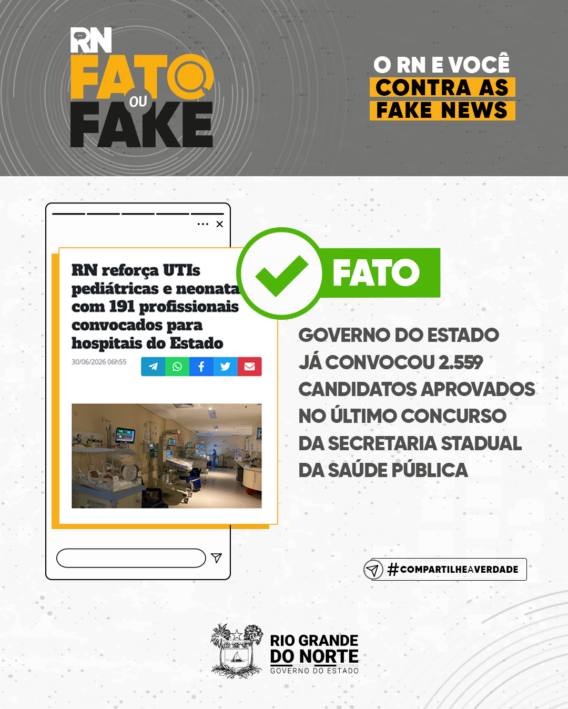 Governo do Estado já convocou 2.559 candidatos aprovados no último concurso da Secretaria Estadual da Saúde Pública